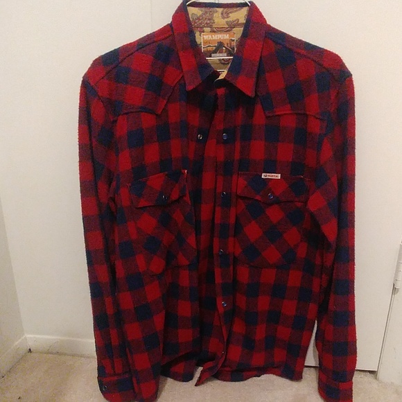 Wampum Men's Flannel Button Up - Picture 1 of 4